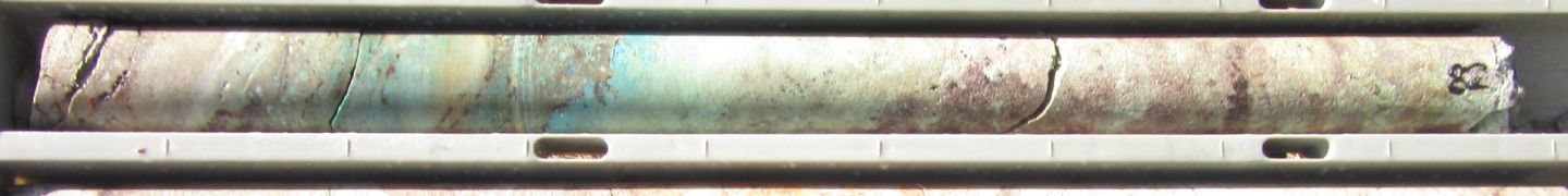 Copper Mineralisation in Core - Jacks Project