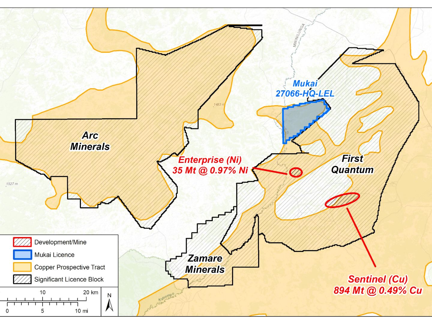 Mukai Copper Project Location Plan