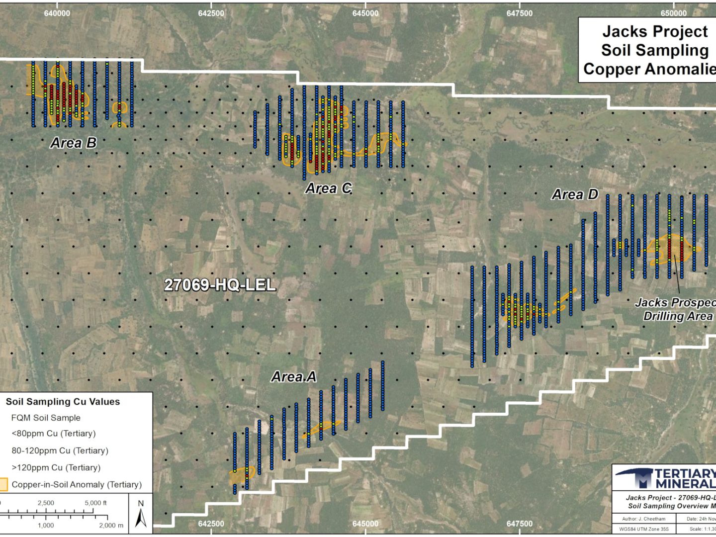 Jacks Project Soil Sampling Copper Anomalies