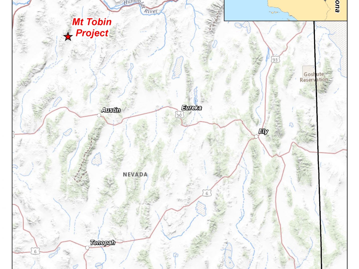 Mt Tobin - Regional Map