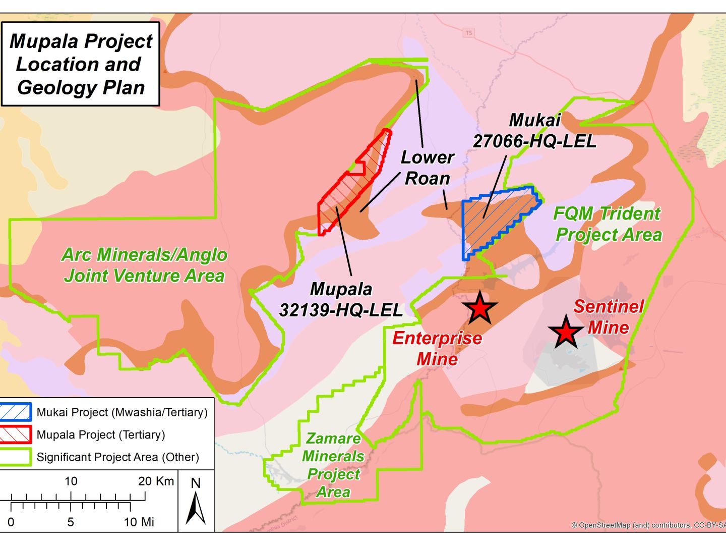 Mupala - Location & Geology Plan