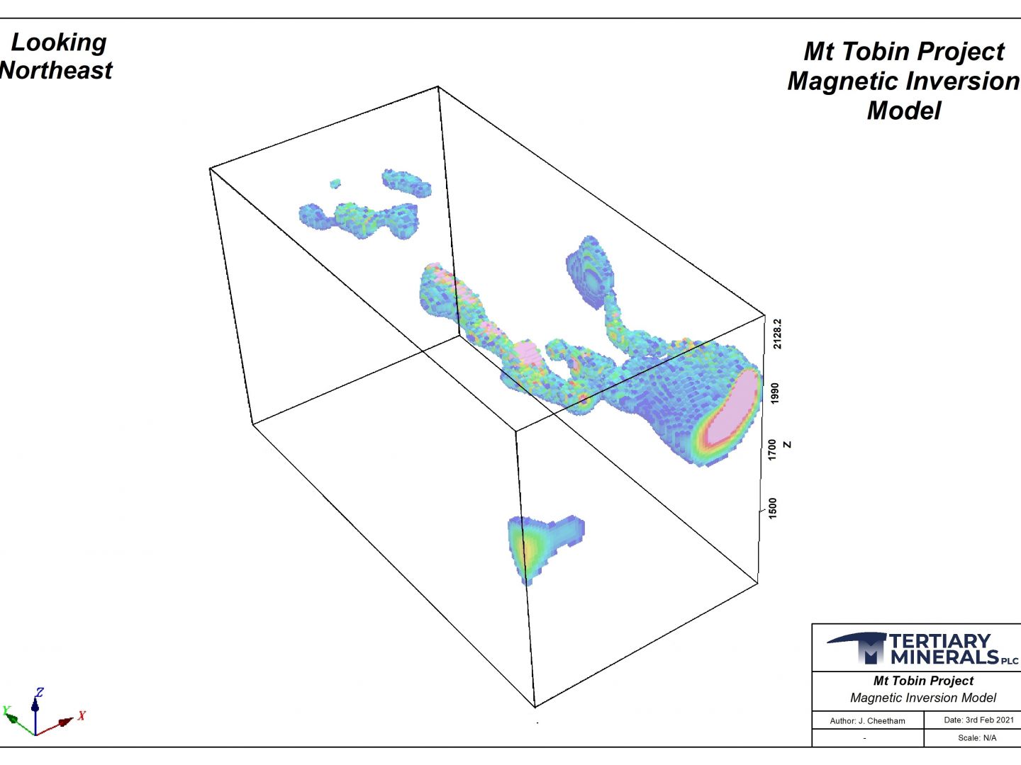 Mt Tobin - Magnetic Inversion Model