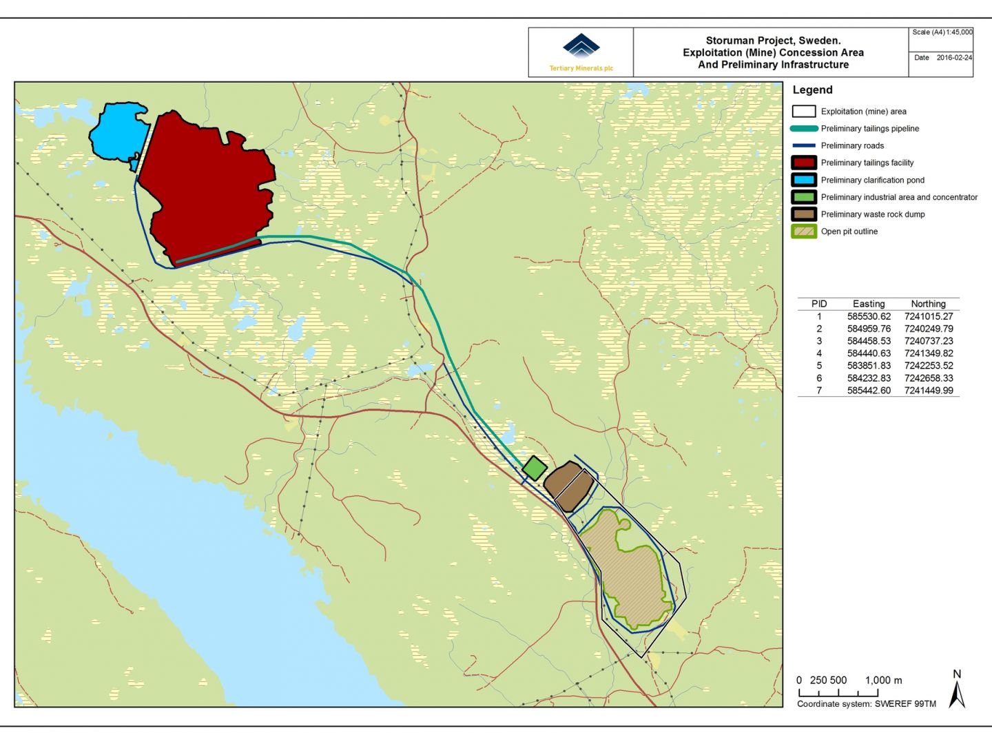 Mine Concession and Preliminary Infrastructure